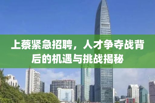 上蔡緊急招聘，人才爭奪戰(zhàn)背后的機(jī)遇與挑戰(zhàn)揭秘