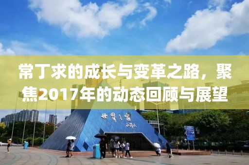 常丁求的成長與變革之路，聚焦2017年的動態(tài)回顧與展望
