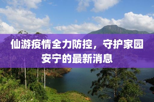 仙游疫情全力防控，守護家園安寧的最新消息