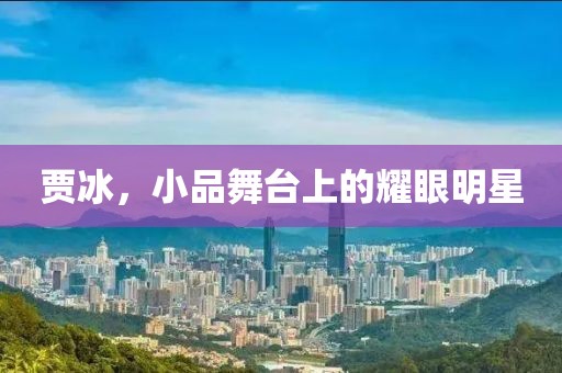 賈冰，小品舞臺(tái)上的耀眼明星