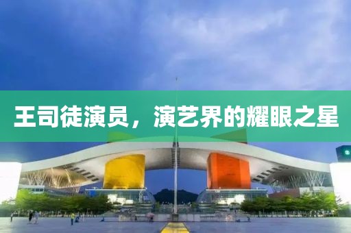 王司徒演員，演藝界的耀眼之星