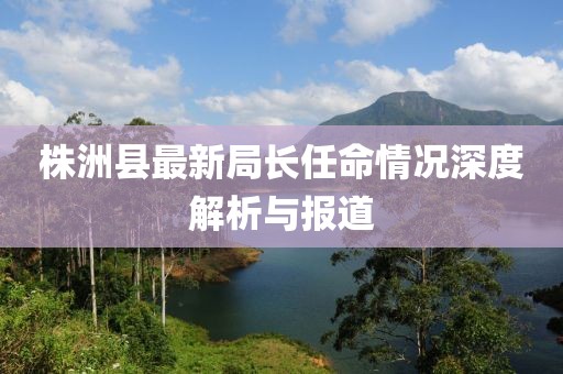 株洲縣最新局長任命情況深度解析與報道