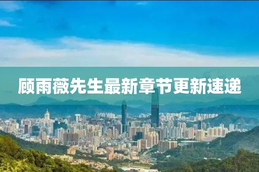 顧雨薇先生最新章節(jié)更新速遞