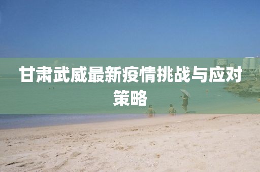甘肅武威最新疫情挑戰(zhàn)與應(yīng)對策略