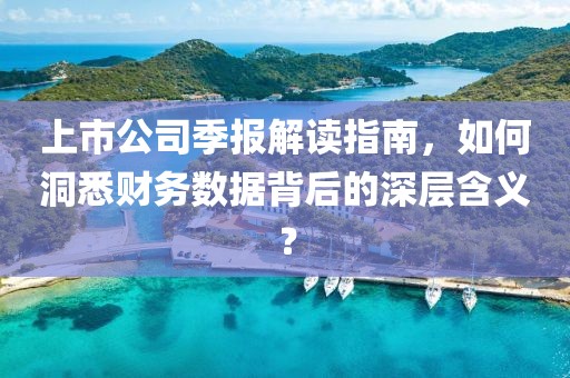 上市公司季報(bào)解讀指南，如何洞悉財(cái)務(wù)數(shù)據(jù)背后的深層含義？