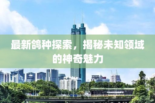 最新鴿種探索，揭秘未知領(lǐng)域的神奇魅力