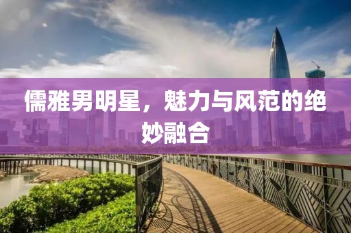 儒雅男明星，魅力與風(fēng)范的絕妙融合