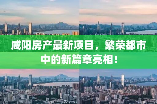 咸陽房產(chǎn)最新項目，繁榮都市中的新篇章亮相！