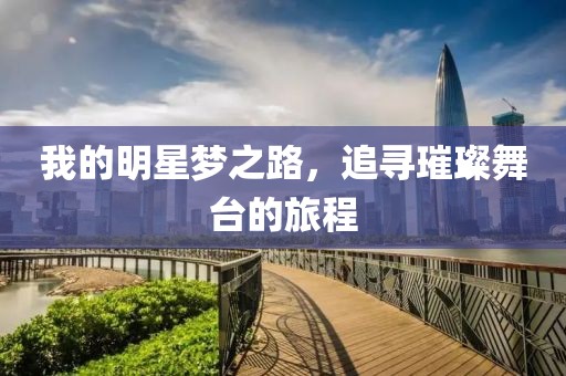 我的明星夢之路，追尋璀璨舞臺的旅程