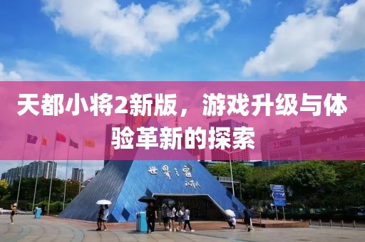 天都小將2新版，游戲升級(jí)與體驗(yàn)革新的探索