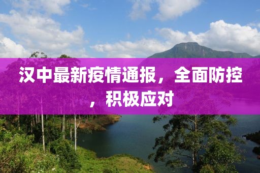 漢中最新疫情通報，全面防控，積極應對