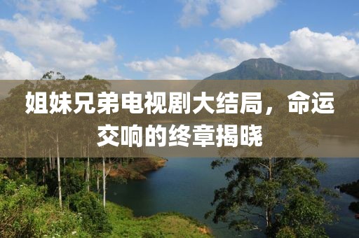 姐妹兄弟電視劇大結(jié)局，命運(yùn)交響的終章揭曉
