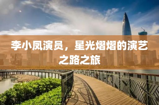 李小鳳演員，星光熠熠的演藝之路之旅