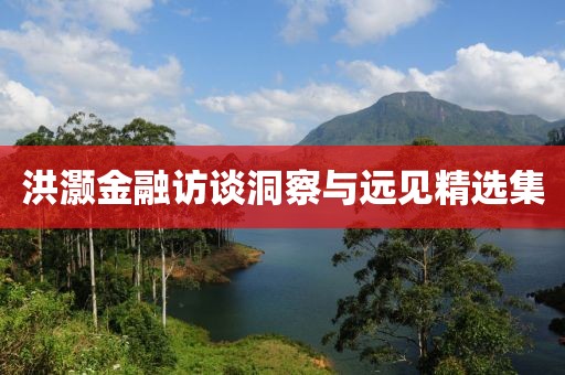 洪灝金融訪談洞察與遠見精選集