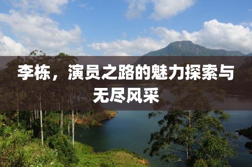 李棟，演員之路的魅力探索與無盡風(fēng)采