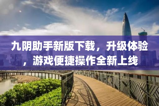 九陰助手新版下載，升級(jí)體驗(yàn)，游戲便捷操作全新上線(xiàn)