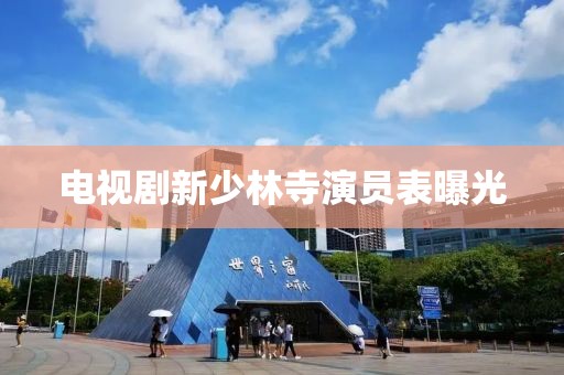 電視劇新少林寺演員表曝光