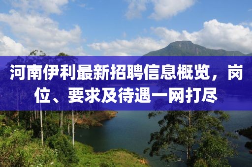 河南伊利最新招聘信息概覽，崗位、要求及待遇一網(wǎng)打盡