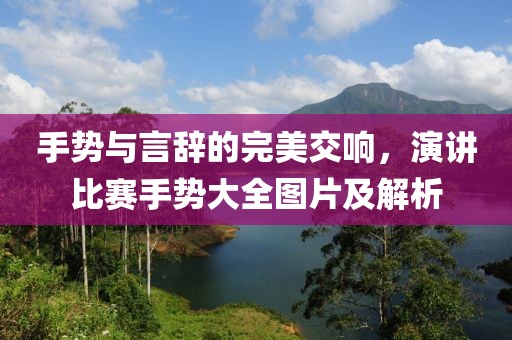 手勢與言辭的完美交響，演講比賽手勢大全圖片及解析