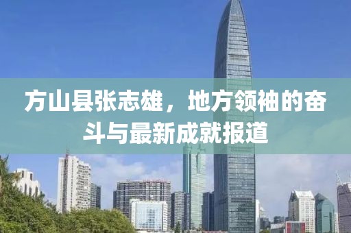 方山縣張志雄，地方領袖的奮斗與最新成就報道