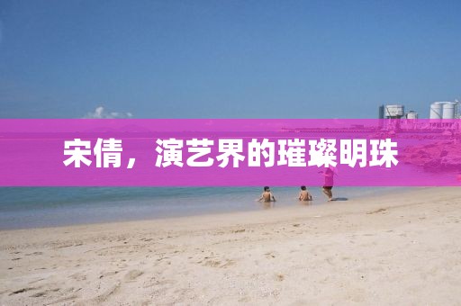 宋倩，演藝界的璀璨明珠