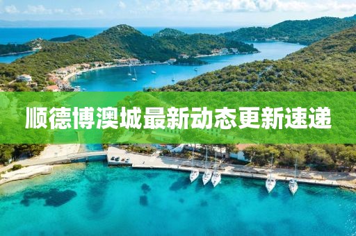 順德博澳城最新動態(tài)更新速遞