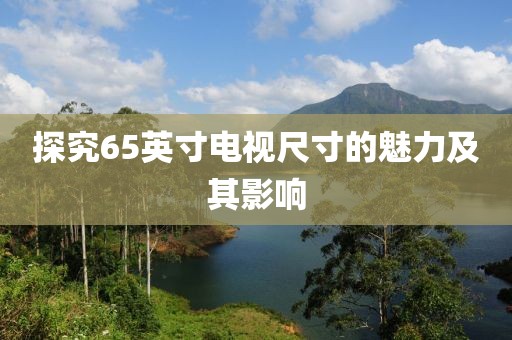 探究65英寸電視尺寸的魅力及其影響