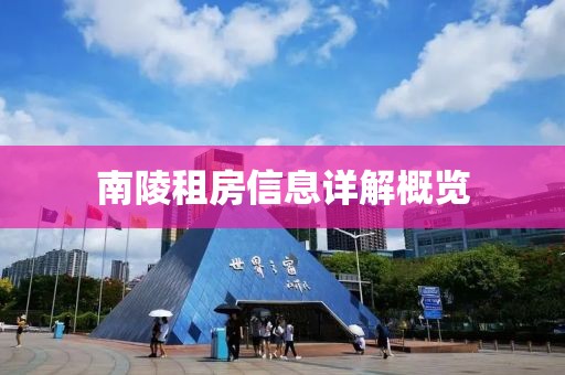 南陵租房信息詳解概覽