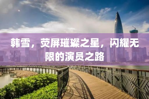 韓雪，熒屏璀璨之星，閃耀無(wú)限的演員之路