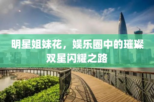 明星姐妹花，娛樂圈中的璀璨雙星閃耀之路
