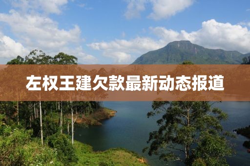 左權(quán)王建欠款最新動態(tài)報道