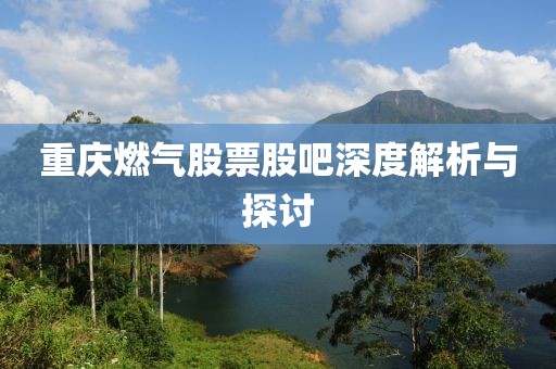 重慶燃?xì)夤善惫砂缮疃冉馕雠c探討