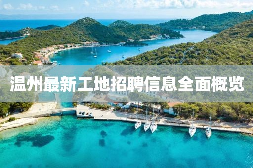 溫州最新工地招聘信息全面概覽