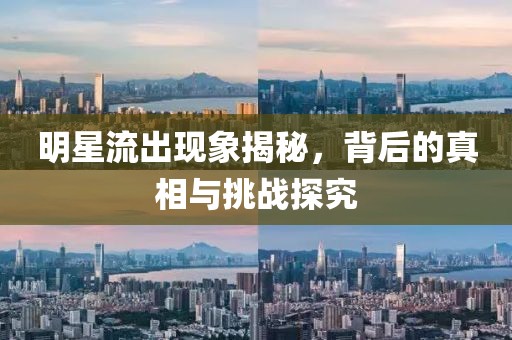明星流出現(xiàn)象揭秘，背后的真相與挑戰(zhàn)探究
