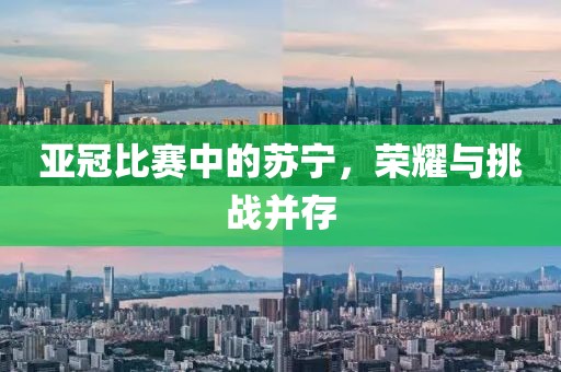 亞冠比賽中的蘇寧，榮耀與挑戰(zhàn)并存