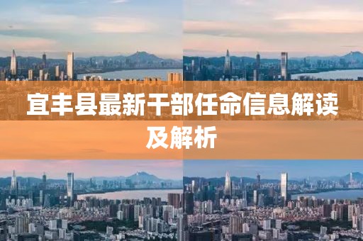 宜豐縣最新干部任命信息解讀及解析