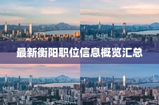 最新衡陽職位信息概覽匯總