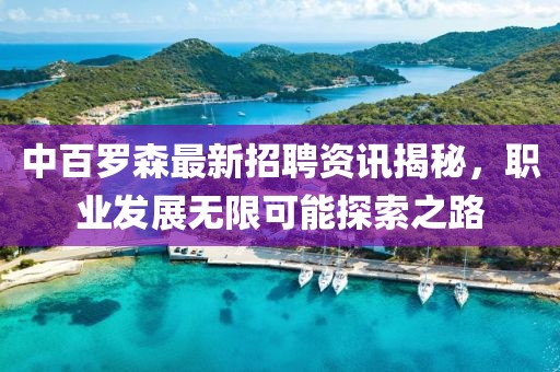 中百羅森最新招聘資訊揭秘，職業(yè)發(fā)展無限可能探索之路