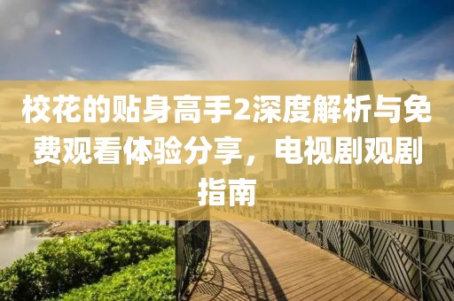 ?；ǖ馁N身高手2深度解析與免費(fèi)觀看體驗(yàn)分享，電視劇觀劇指南