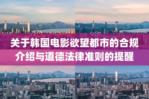 關(guān)于韓國電影欲望都市的合規(guī)介紹與道德法律準(zhǔn)則的提醒