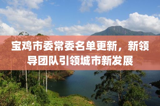 寶雞市委常委名單更新，新領(lǐng)導(dǎo)團(tuán)隊(duì)引領(lǐng)城市新發(fā)展