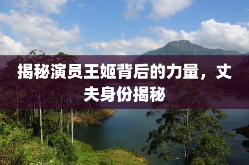 揭秘演員王姬背后的力量，丈夫身份揭秘