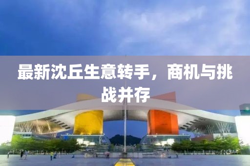 最新沈丘生意轉(zhuǎn)手，商機(jī)與挑戰(zhàn)并存