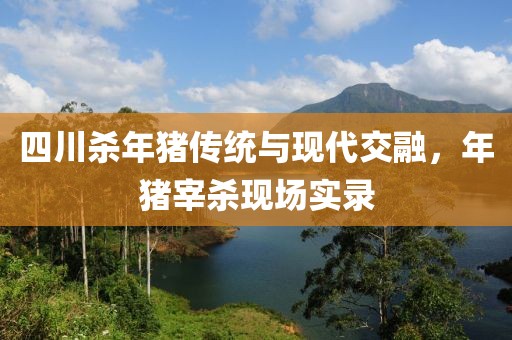四川殺年豬傳統(tǒng)與現(xiàn)代交融，年豬宰殺現(xiàn)場實錄