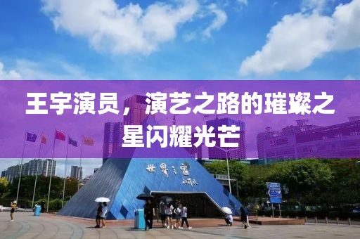 王宇演員，演藝之路的璀璨之星閃耀光芒
