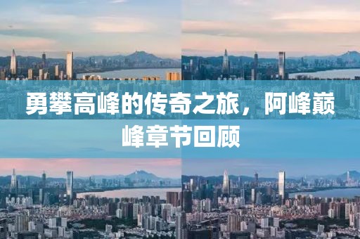 勇攀高峰的傳奇之旅，阿峰巔峰章節(jié)回顧