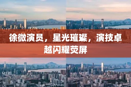 徐微演員，星光璀璨，演技卓越閃耀熒屏