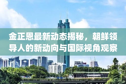 金正恩最新動態(tài)揭秘，朝鮮領(lǐng)導(dǎo)人的新動向與國際視角觀察