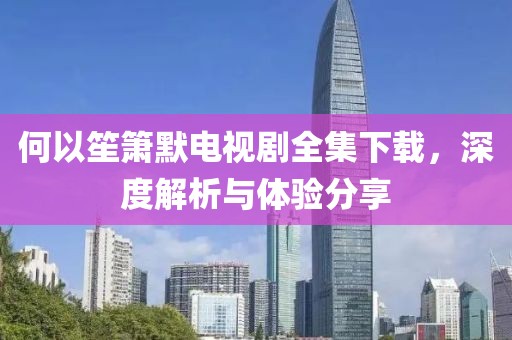 何以笙簫默電視劇全集下載，深度解析與體驗(yàn)分享