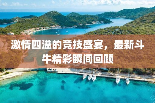 激情四溢的競技盛宴，最新斗牛精彩瞬間回顧